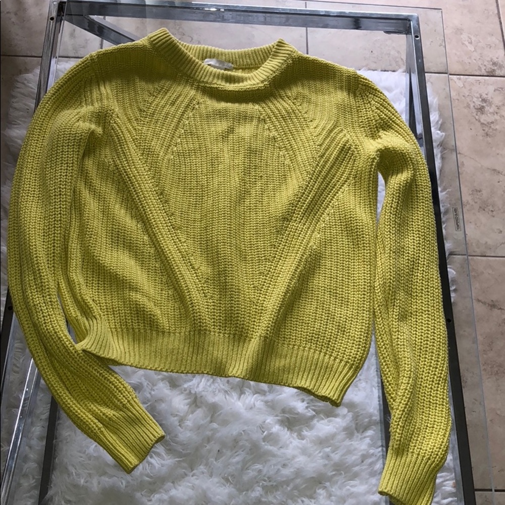 H&M yellow sweater